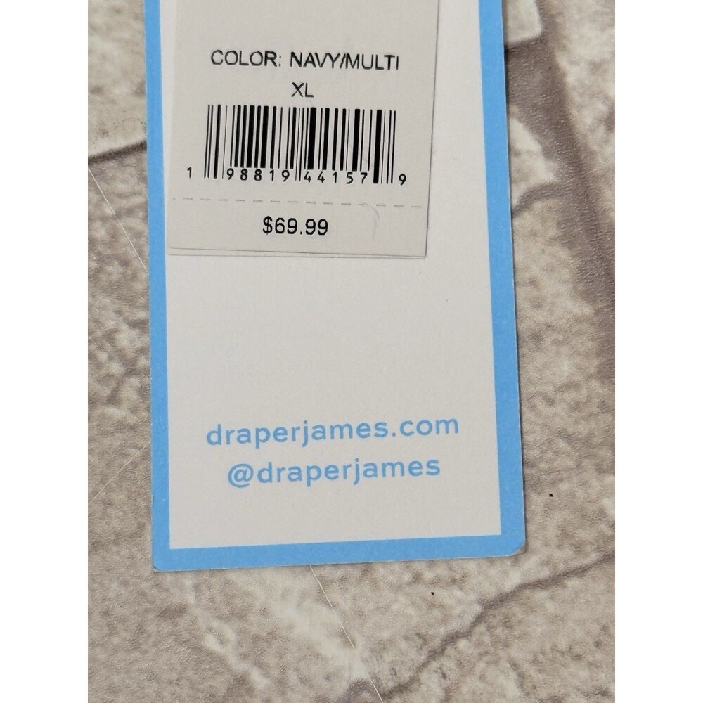 NWT Draper James Womens Midi Dress Sz XL Blue Floral Long Sleeve V Neck Wedding - Picture 12 of 12